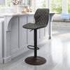 Seth Barstool Vintage Gray & Dark Bronze - Cozy Roots Decor