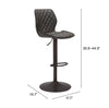 Seth Barstool Vintage Gray & Dark Bronze - Cozy Roots Decor