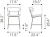 Sharon Counter Stool (Set of 4) Vintage Brown - Cozy Roots Decor