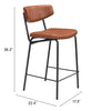 Sharon Counter Stool (Set of 4) Vintage Brown - Cozy Roots Decor