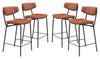 Sharon Counter Stool (Set of 4) Vintage Brown - Cozy Roots Decor