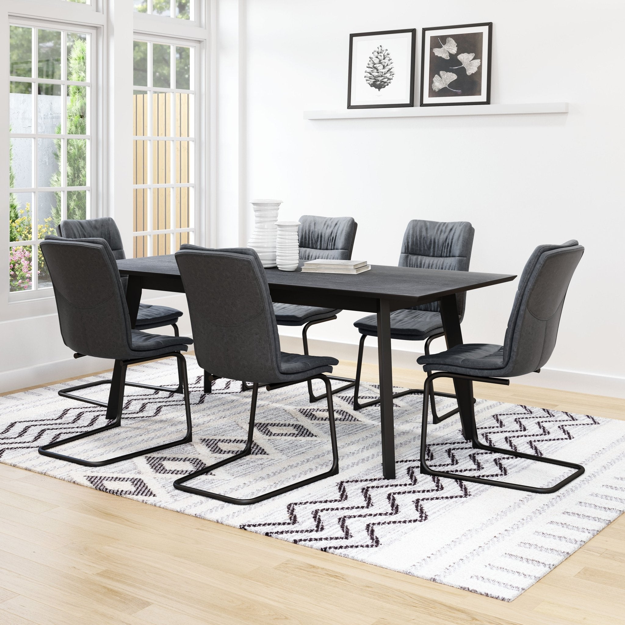 Sharon Dining Chair (Set of 2) Vintage Black - Cozy Roots Decor