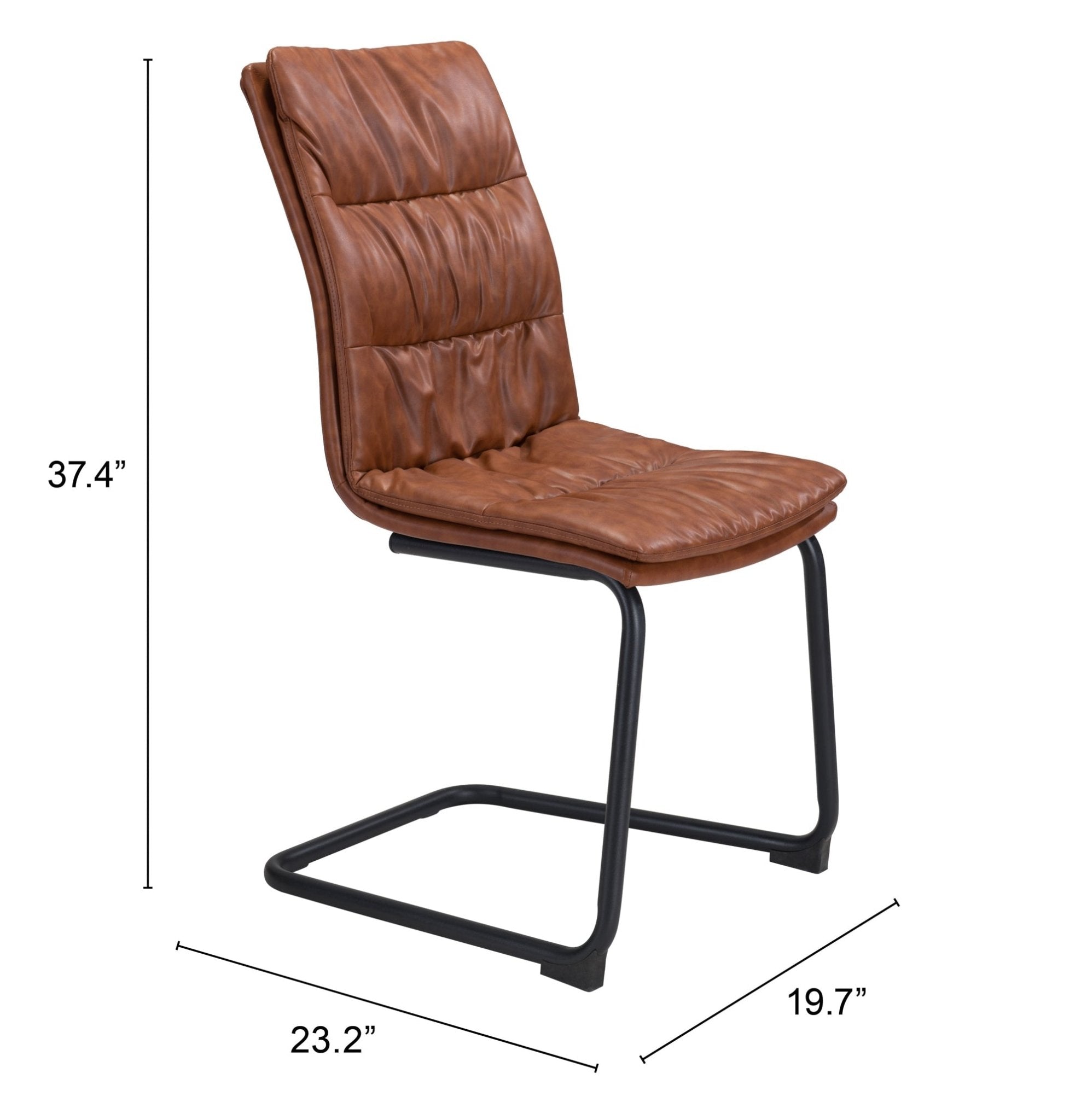 Sharon Dining Chair (Set of 2) Vintage Brown - Cozy Roots Decor