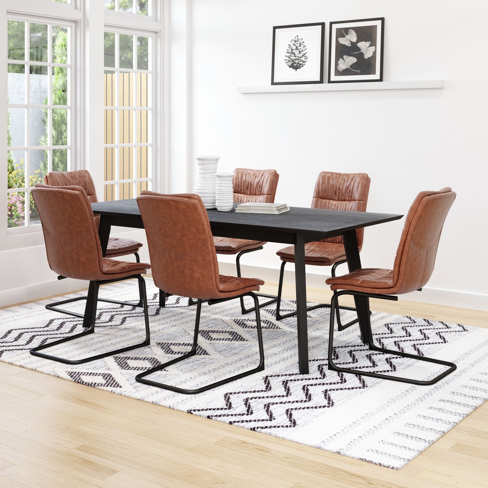 Sharon Dining Chair (Set of 2) Vintage Brown - Cozy Roots Decor