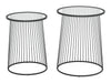 Shine Nesting Table Set (2 - Piece) Black - Cozy Roots Decor