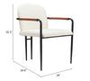Sibu Dining Chair (Set of 2) Cream - Cozy Roots Decor