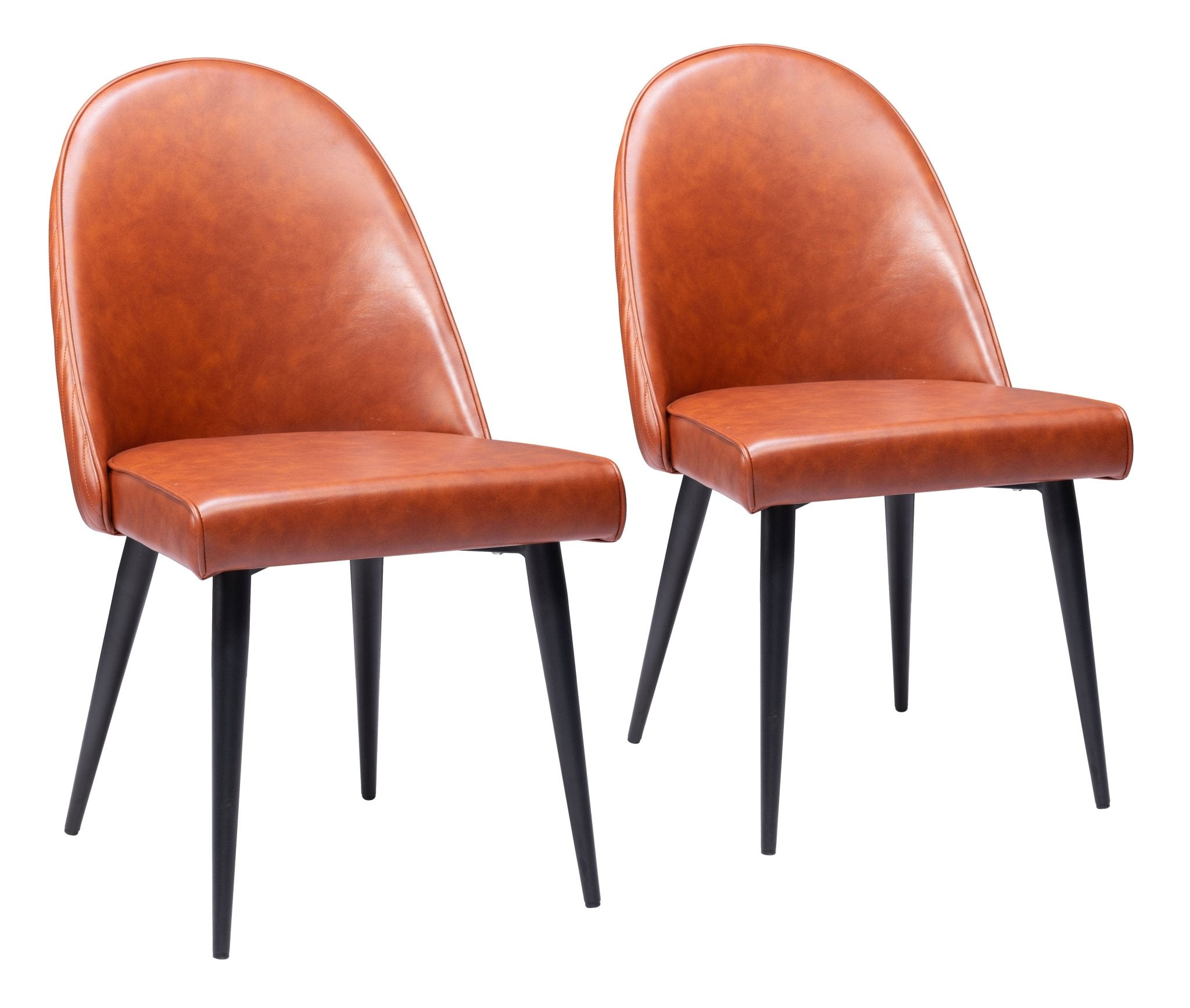 Silloth Armless Dining Chair (Set of 2) Brown - Cozy Roots Decor