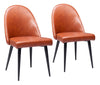 Silloth Armless Dining Chair (Set of 2) Brown - Cozy Roots Decor