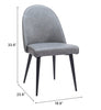 Silloth Armless Dining Chair (Set of 2) Gray - Cozy Roots Decor