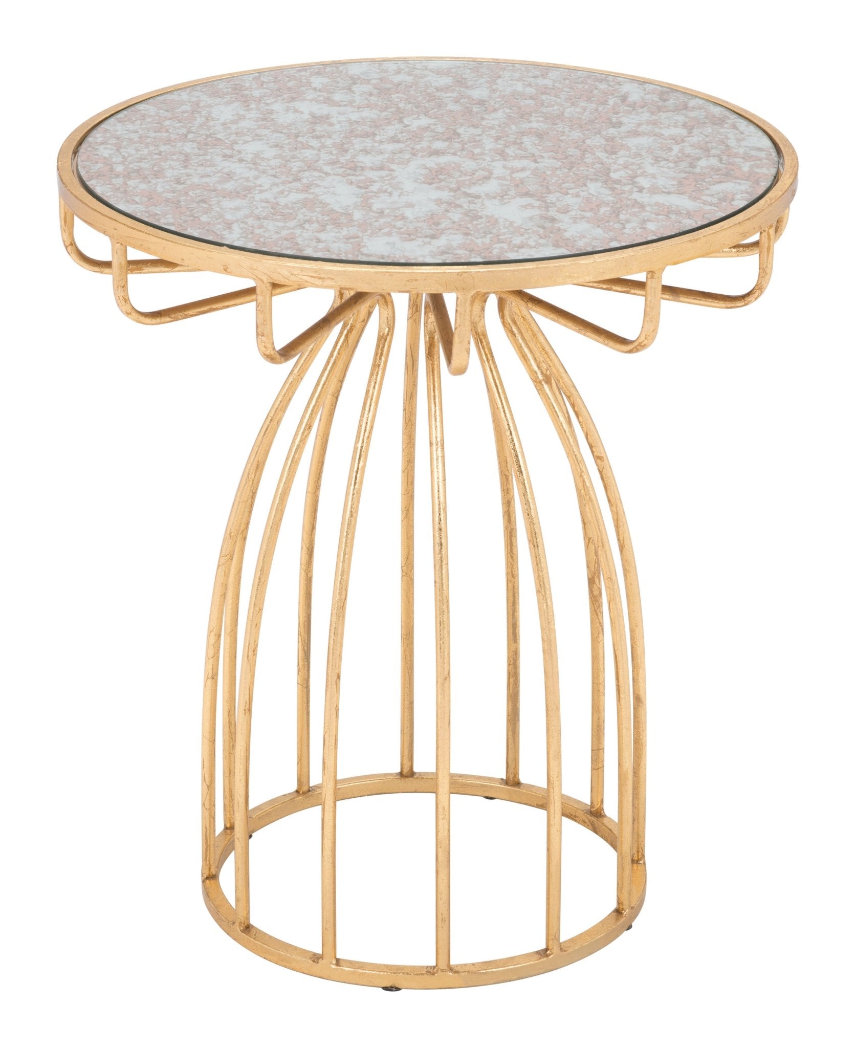 Silo Side Table Gold - Cozy Roots Decor