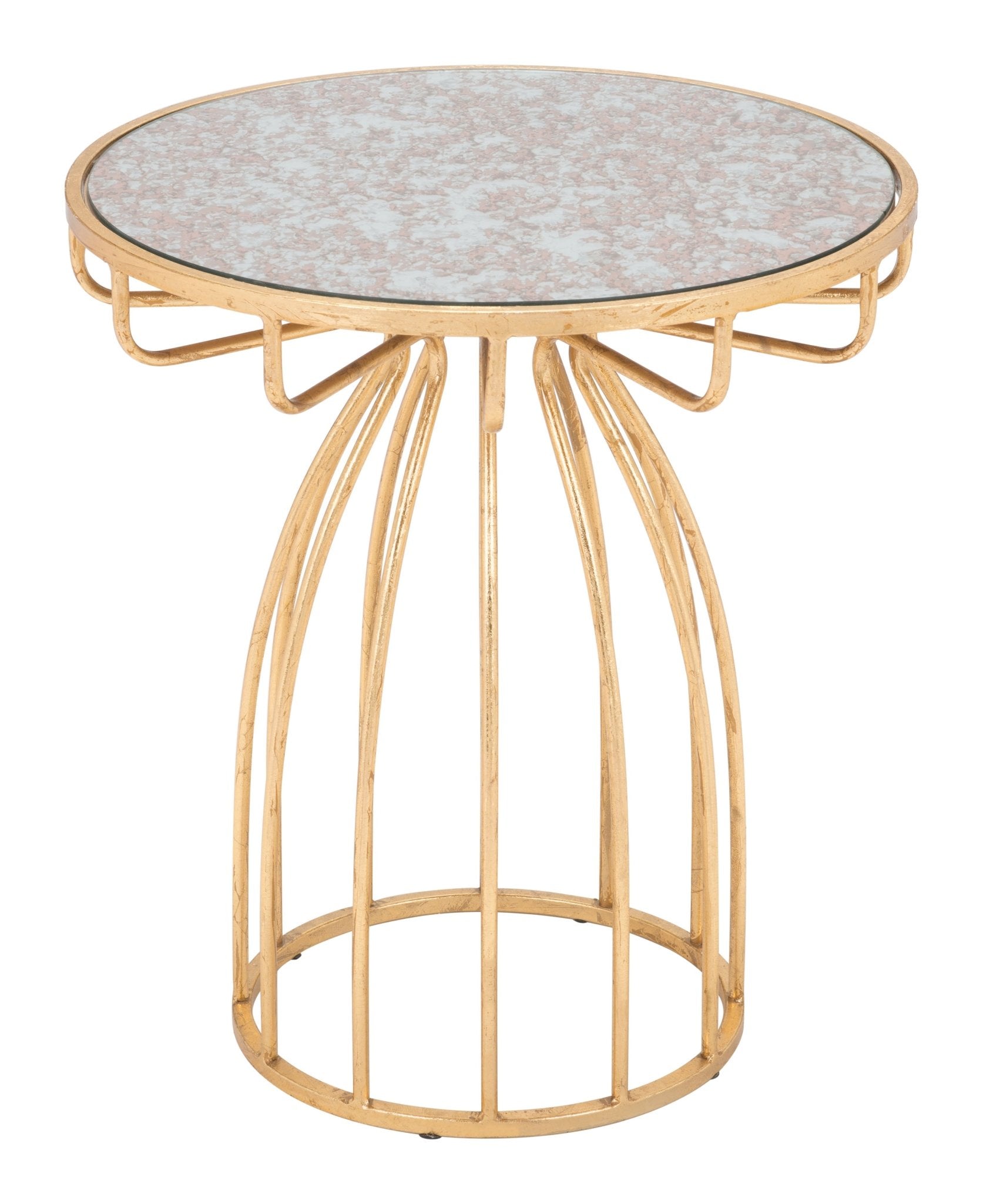 Silo Side Table Gold - Cozy Roots Decor