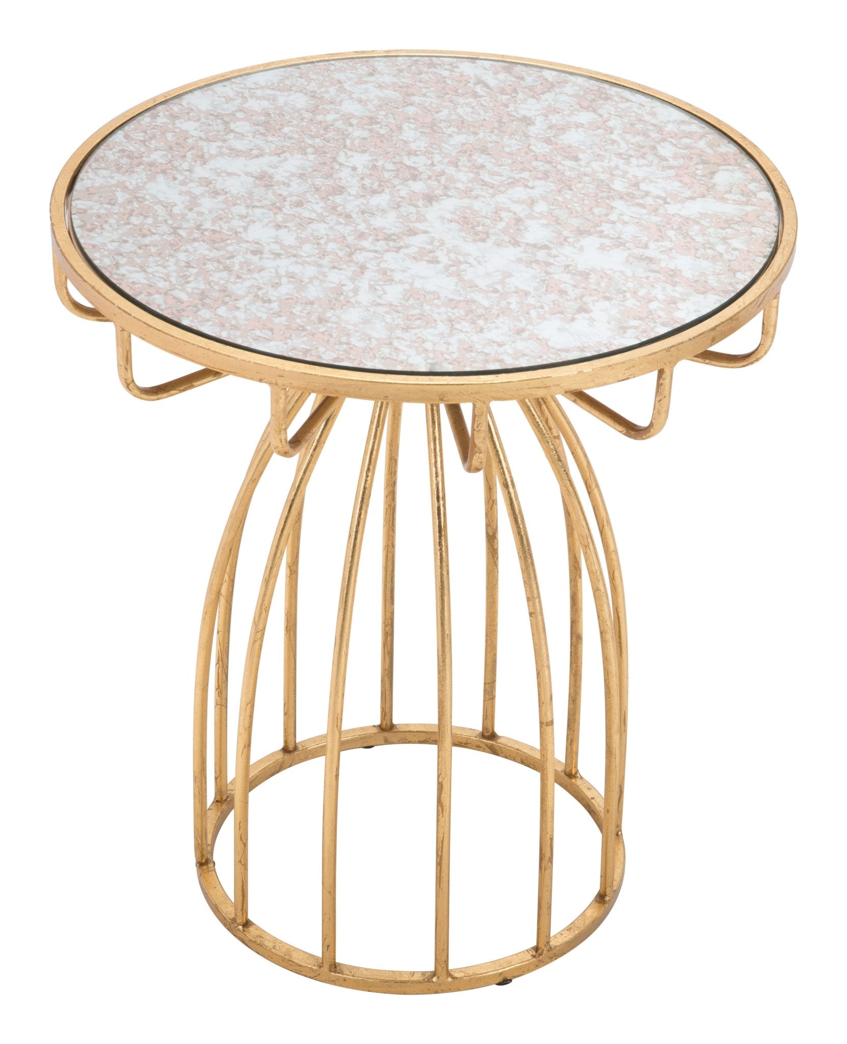 Silo Side Table Gold - Cozy Roots Decor