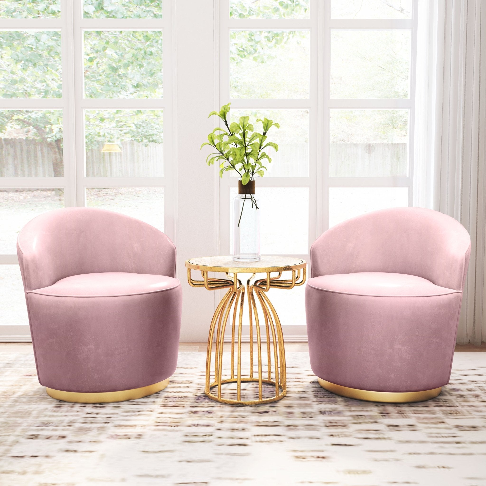 Silo Side Table Gold - Cozy Roots Decor