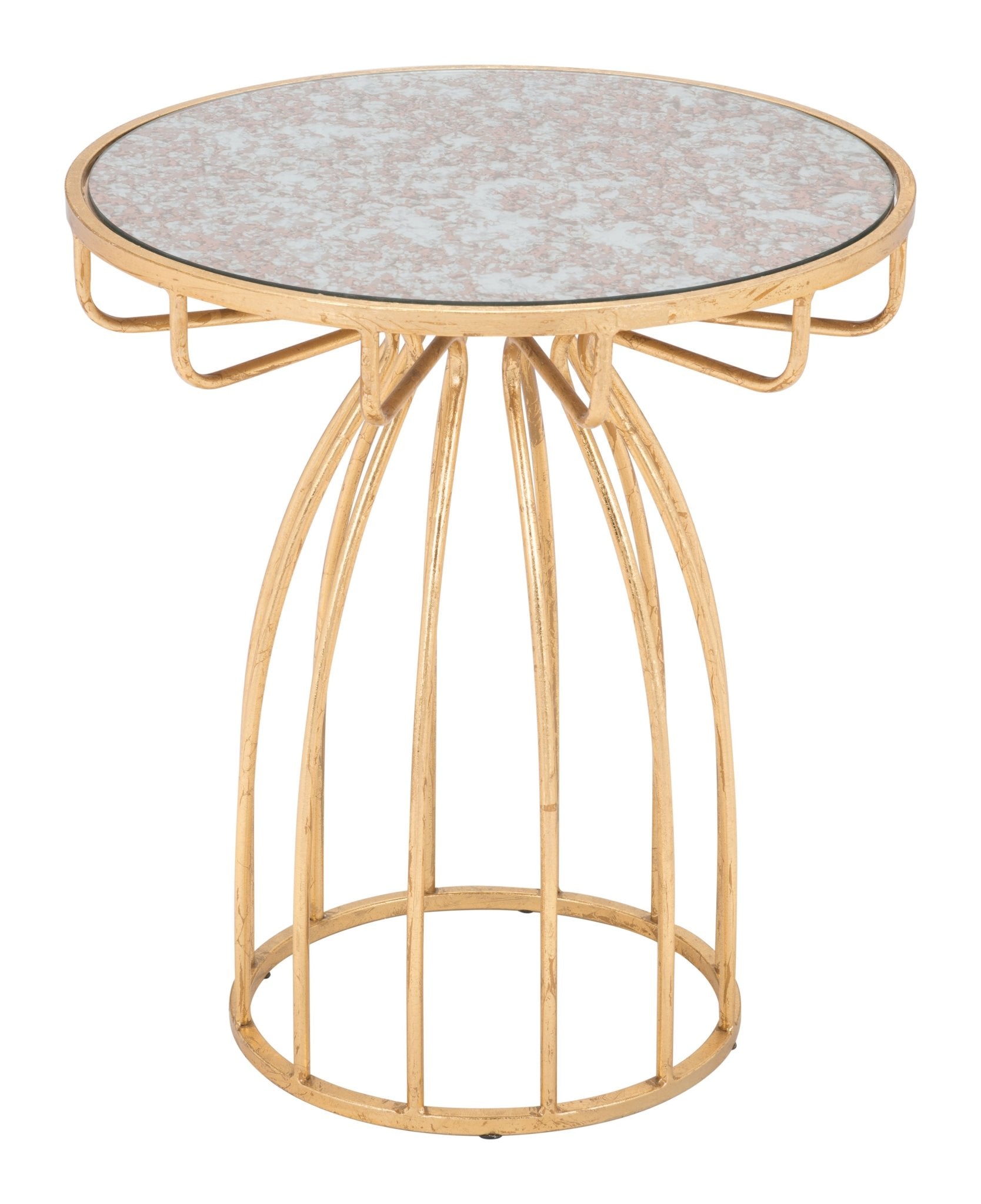 Silo Side Table Gold - Cozy Roots Decor