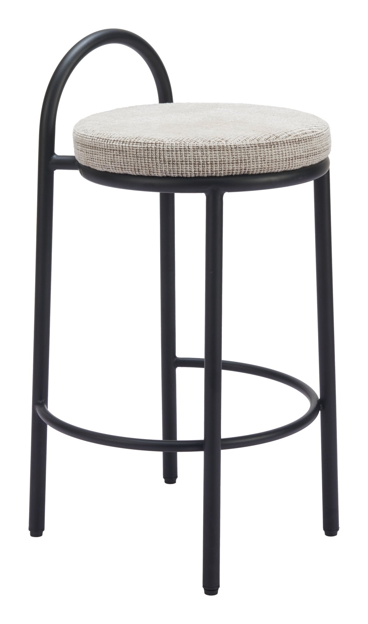 Sisal Counter Stool (Set of 2) Beige Tweed - Cozy Roots Decor