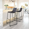 Smart Barstool (Set of 2) Black - Cozy Roots Decor