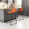 Smart Barstool (Set of 2) Burnt Orange - Cozy Roots Decor