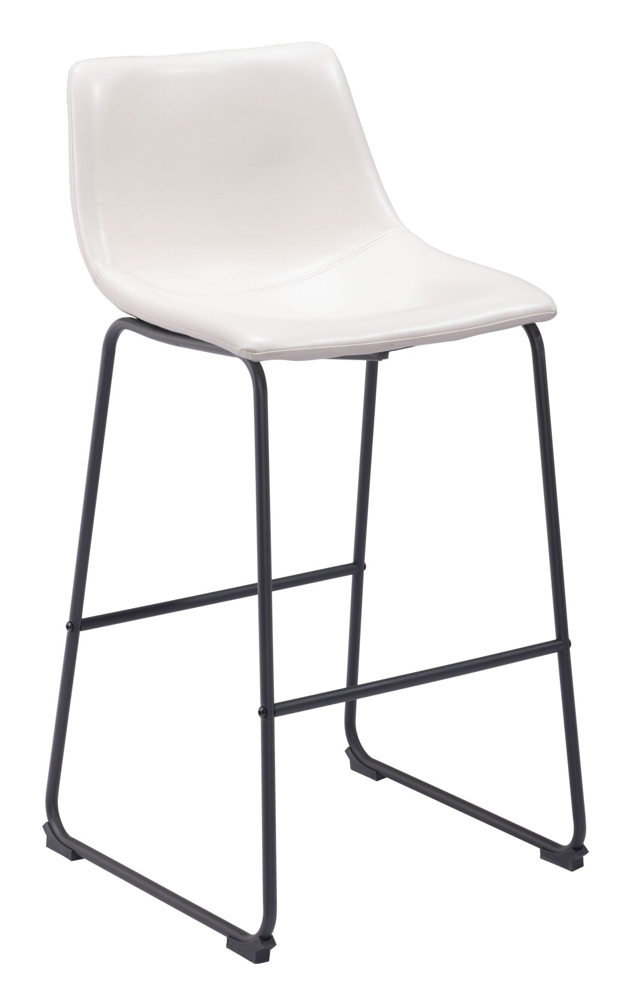 Smart Barstool (Set of 2) Distressed White - Cozy Roots Decor