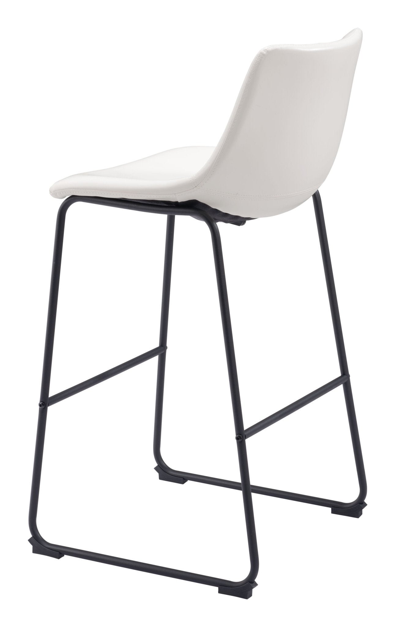 Smart Barstool (Set of 2) Distressed White - Cozy Roots Decor
