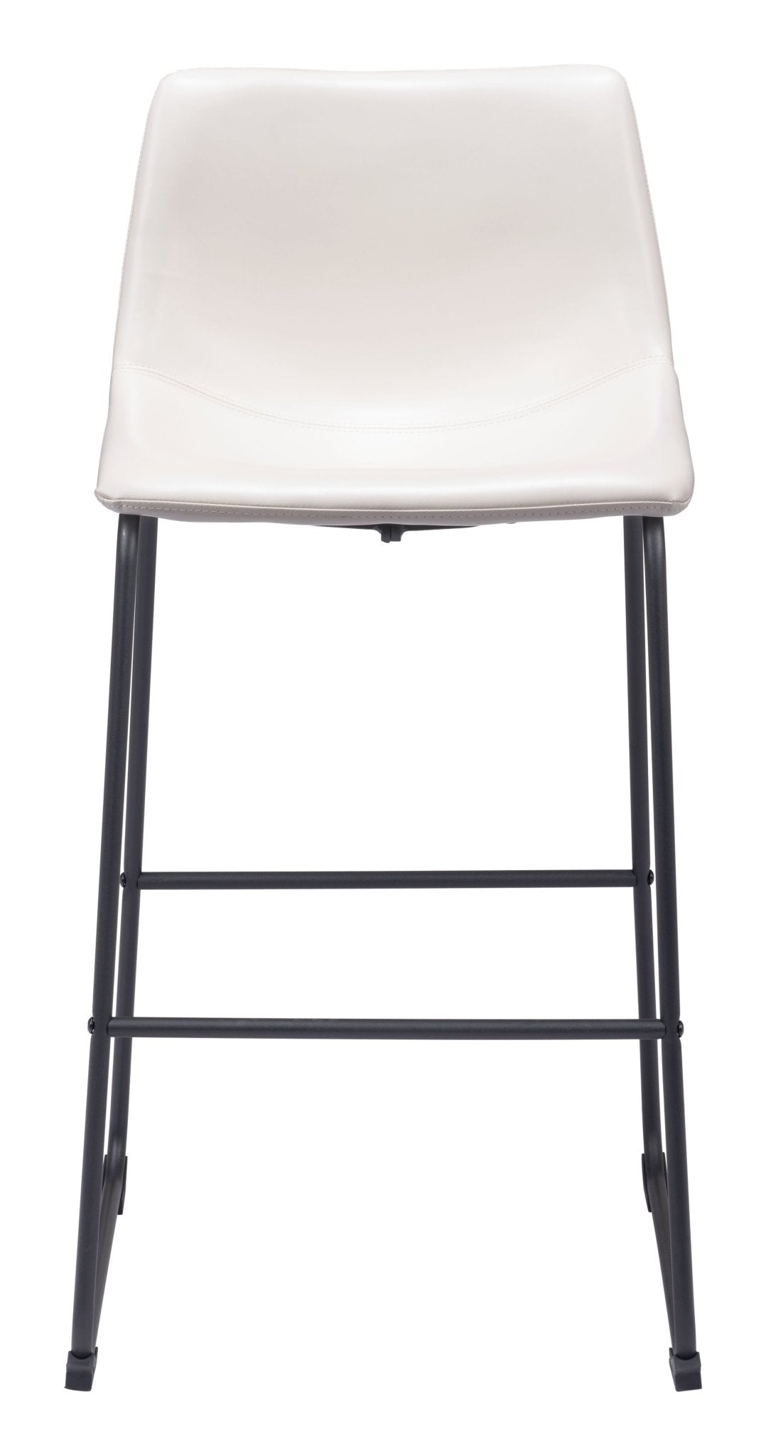 Smart Barstool (Set of 2) Distressed White - Cozy Roots Decor