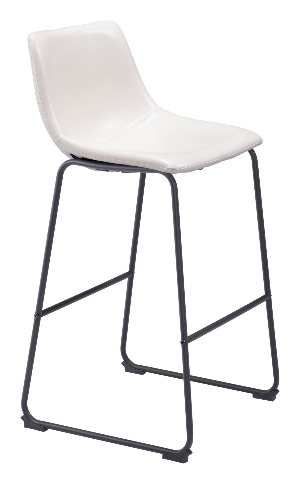 Smart Barstool (Set of 2) Distressed White - Cozy Roots Decor