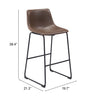 Smart Barstool (Set of 2) Vintage Espresso - Cozy Roots Decor