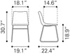 Smart Dining Chair (Set of 2) Black - Cozy Roots Decor