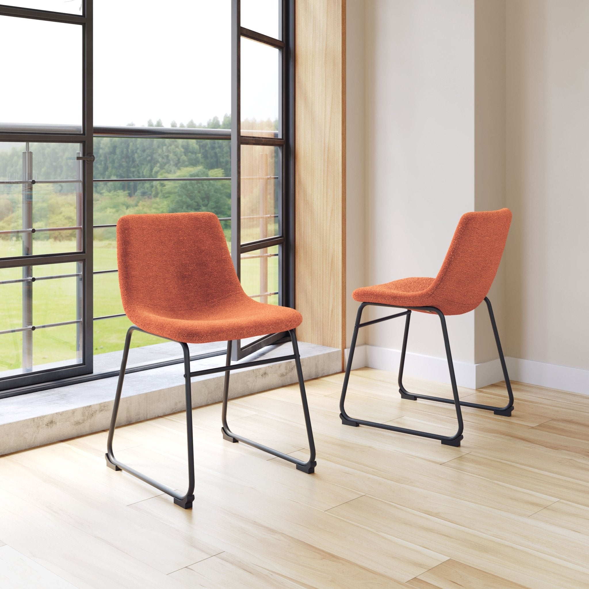 Smart Dining Chair (Set of 2) Burnt Orange - Cozy Roots Decor