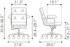 Smiths Office Chair Black - Cozy Roots Decor