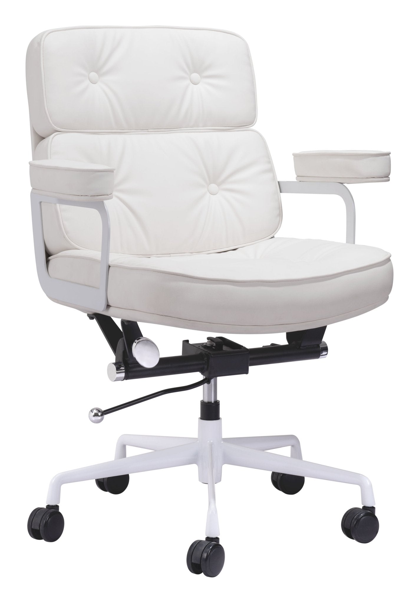 Smiths Office Chair White - Cozy Roots Decor