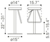 Soda Barstool White - Cozy Roots Decor