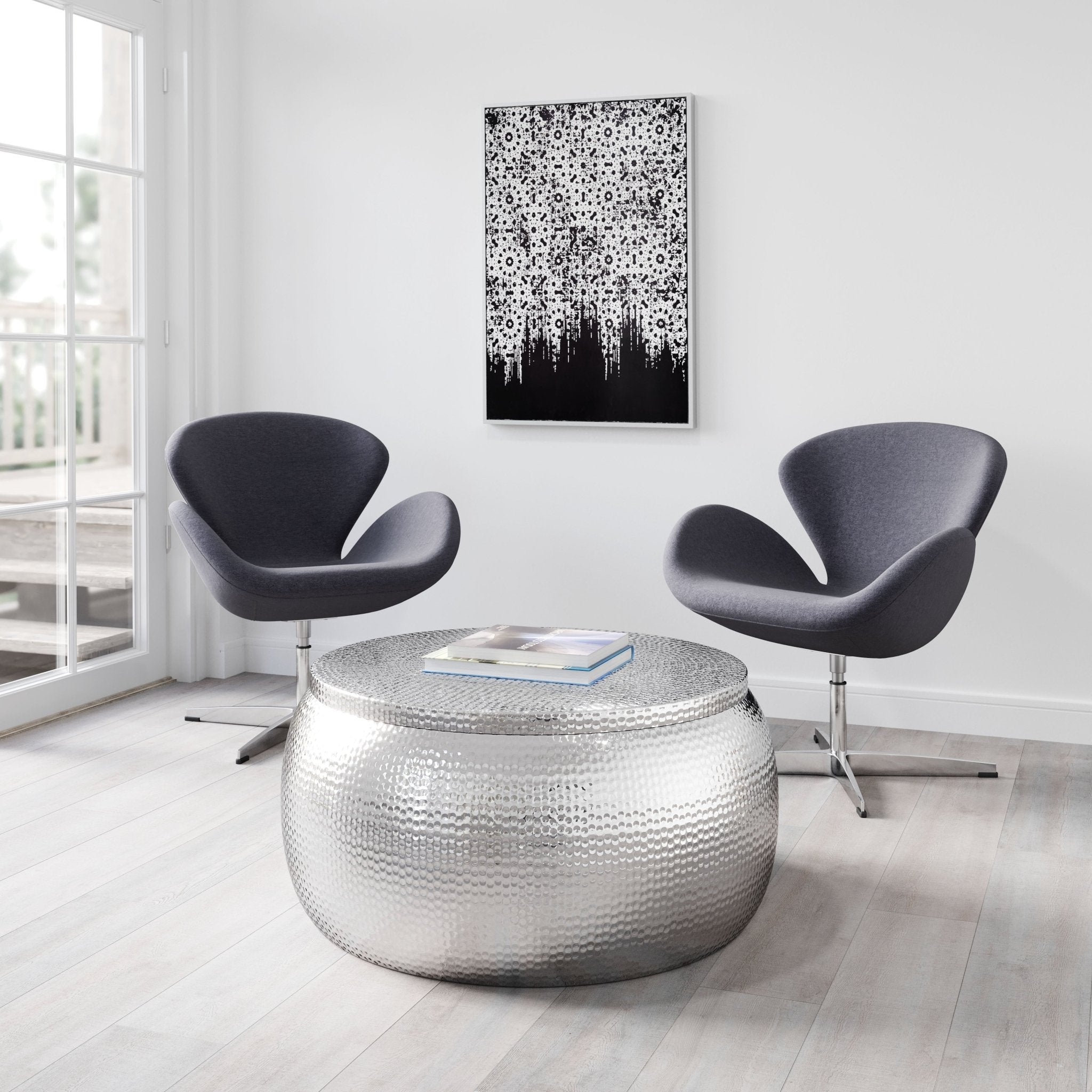 Solo Coffee Table Silver - Cozy Roots Decor