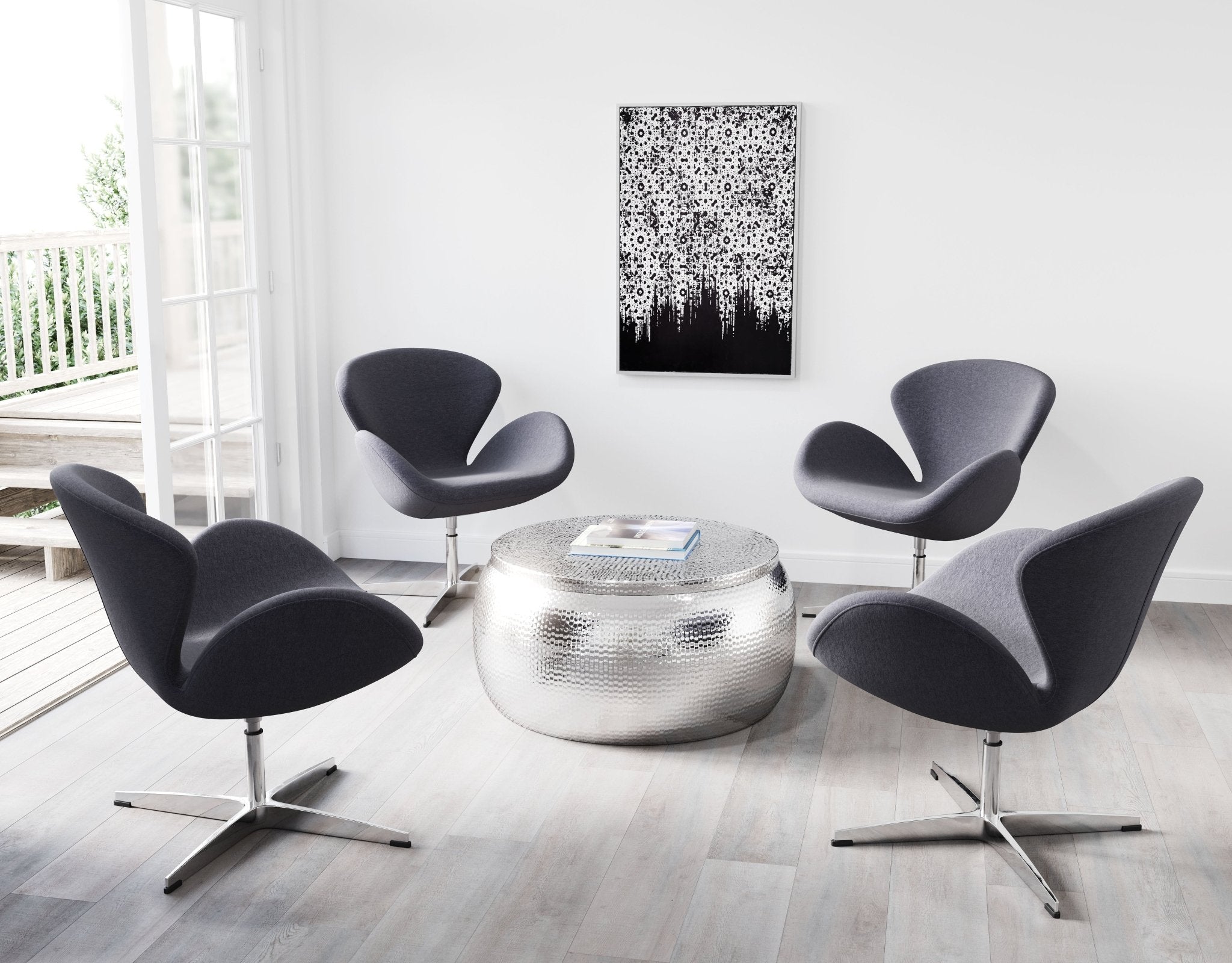 Solo Coffee Table Silver - Cozy Roots Decor