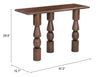 Split Console Table Brown - Cozy Roots Decor