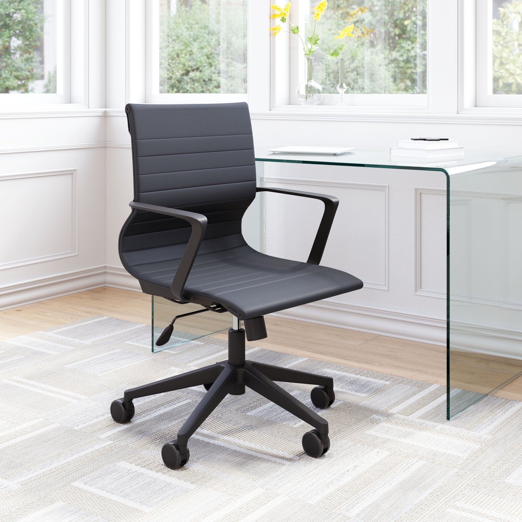 Stacy Office Chair Black - Cozy Roots Decor