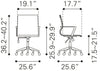Stacy Office Chair Black - Cozy Roots Decor