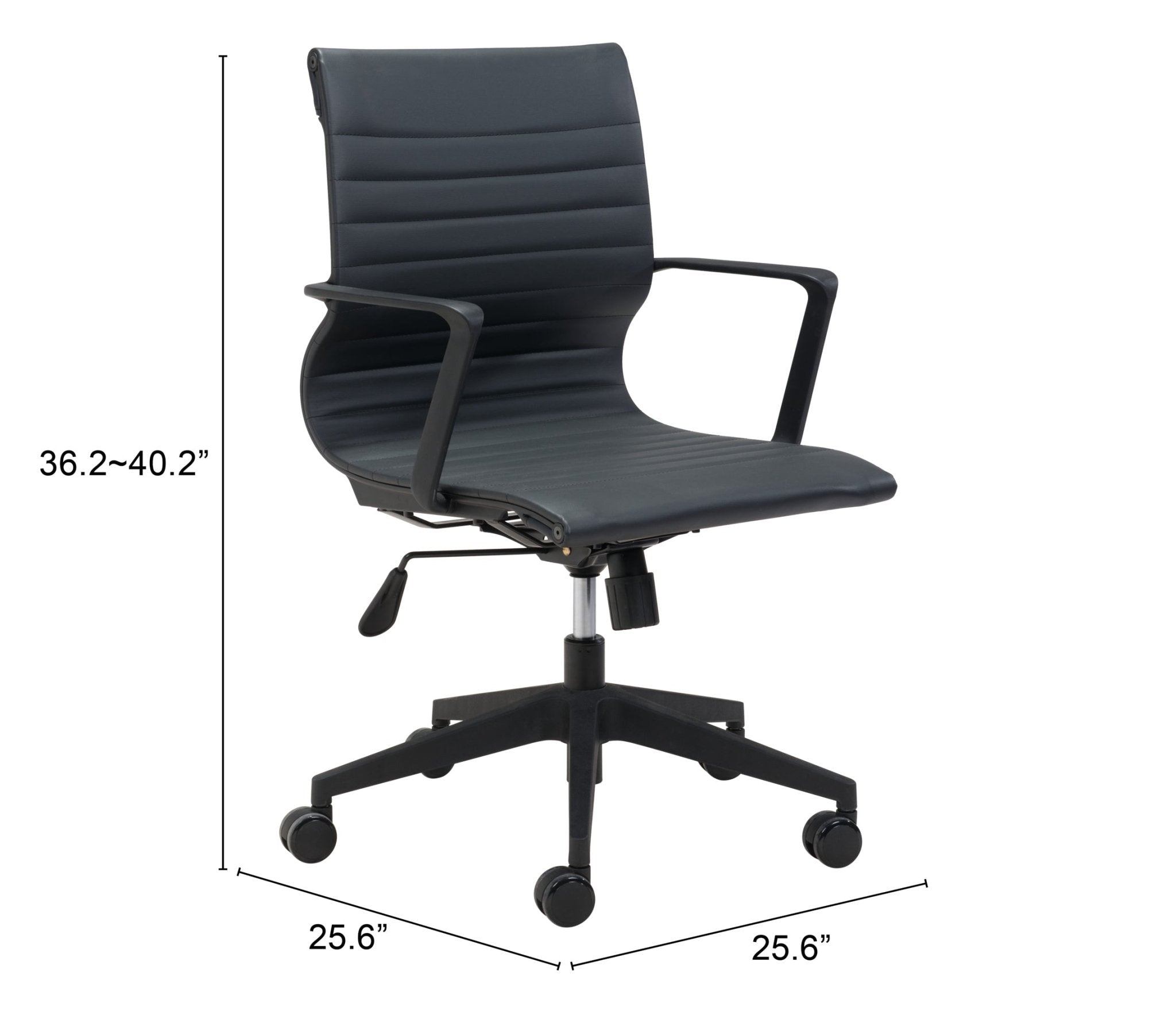 Stacy Office Chair Black - Cozy Roots Decor