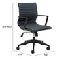 Stacy Office Chair Black - Cozy Roots Decor