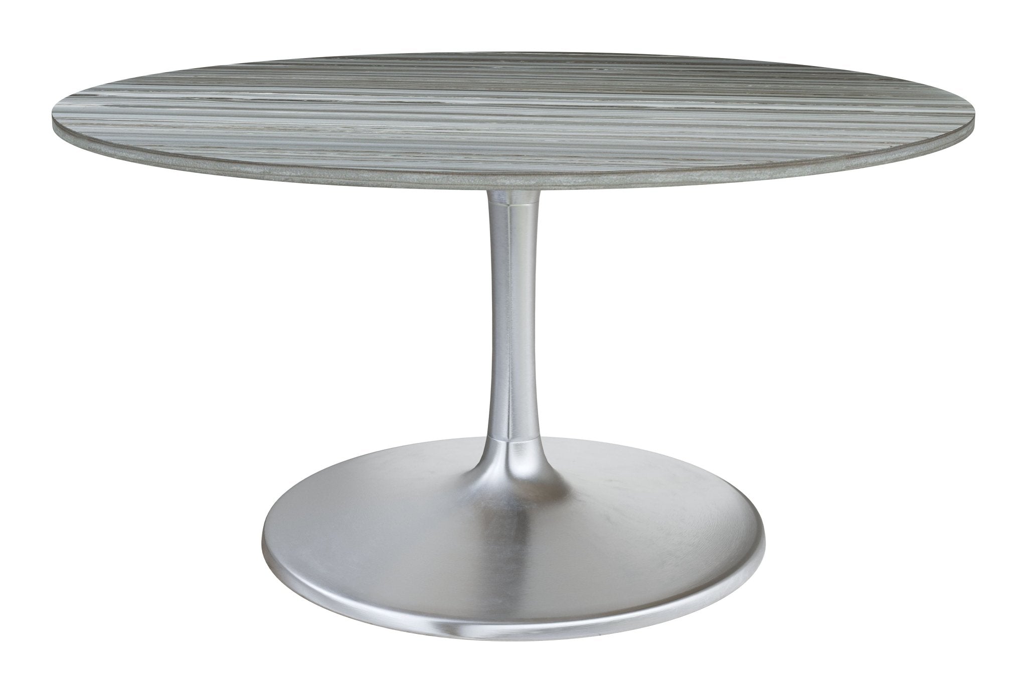 Star City Dining Table (60") Gray & Silver - Cozy Roots Decor