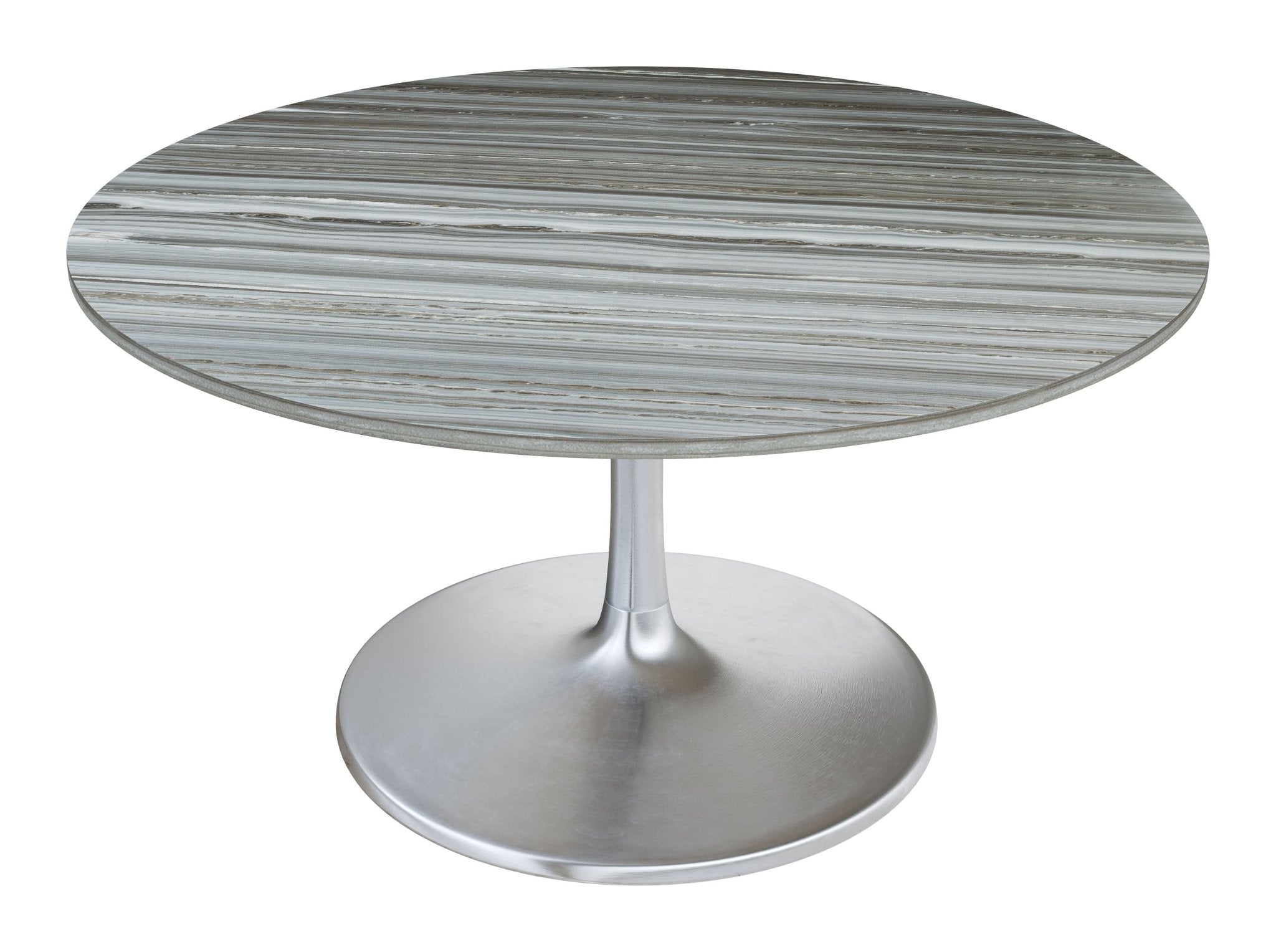 Star City Dining Table (60") Gray & Silver - Cozy Roots Decor