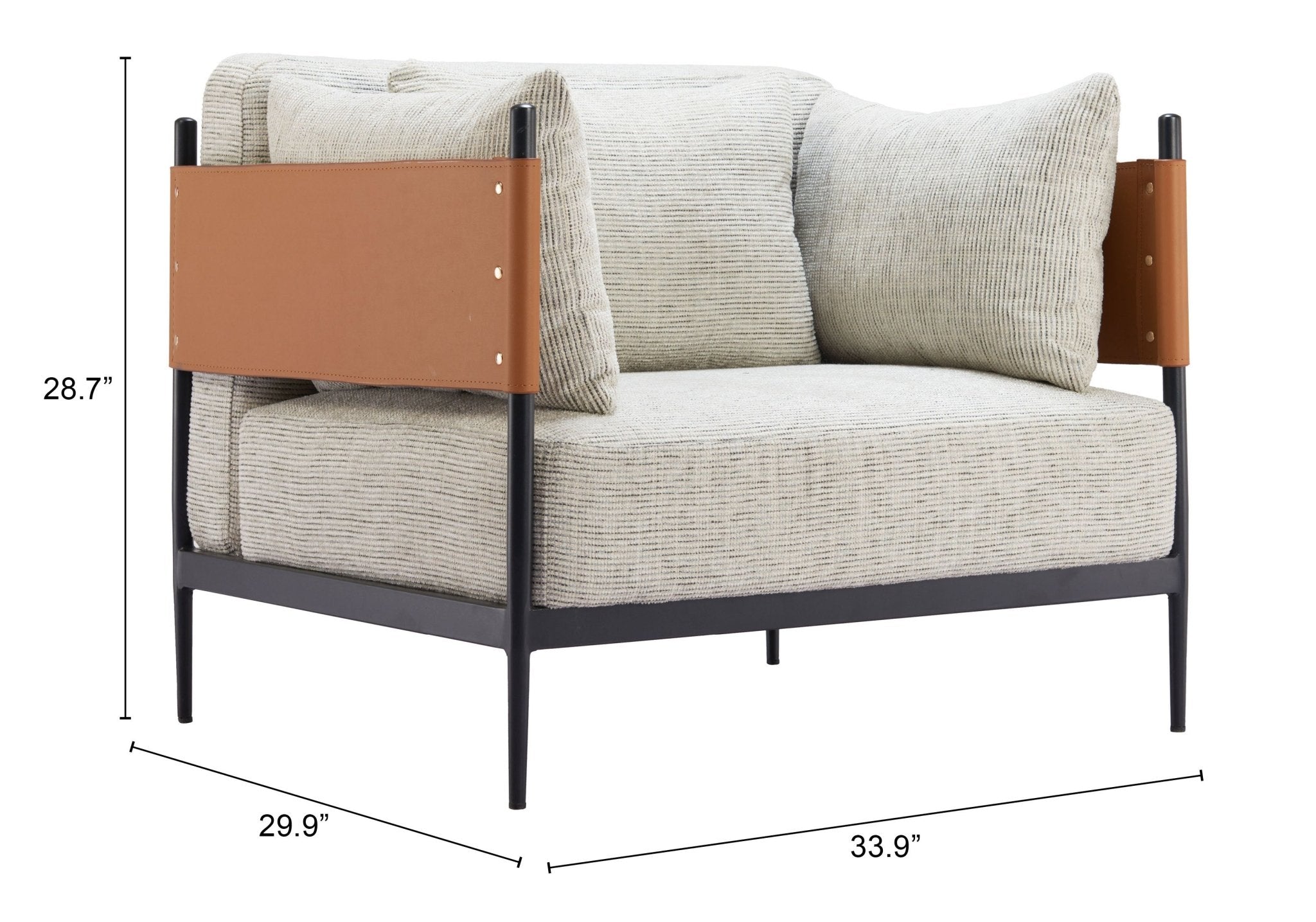 Stirbe Armchair Gray - Cozy Roots Decor