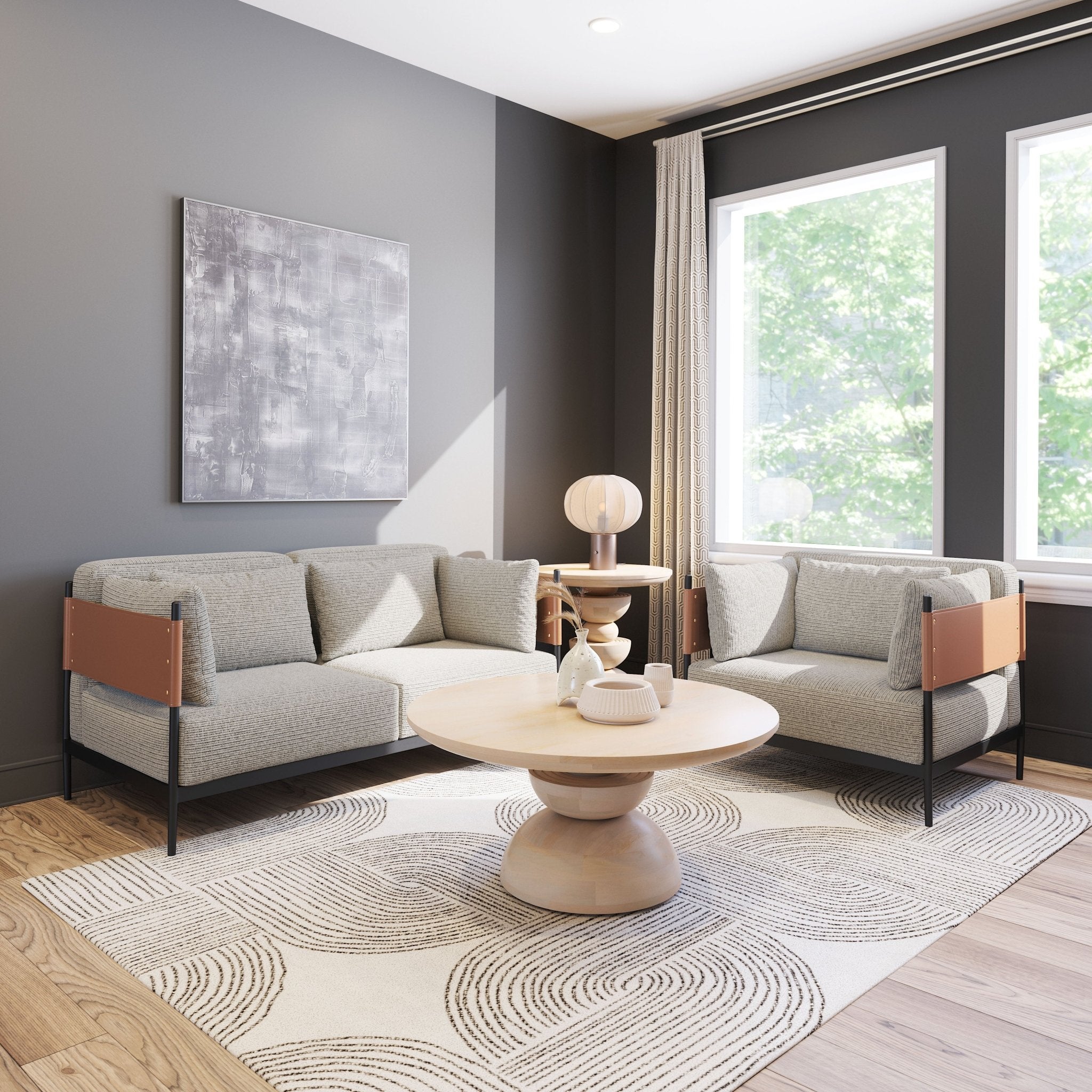 Stirbe Armchair Gray - Cozy Roots Decor