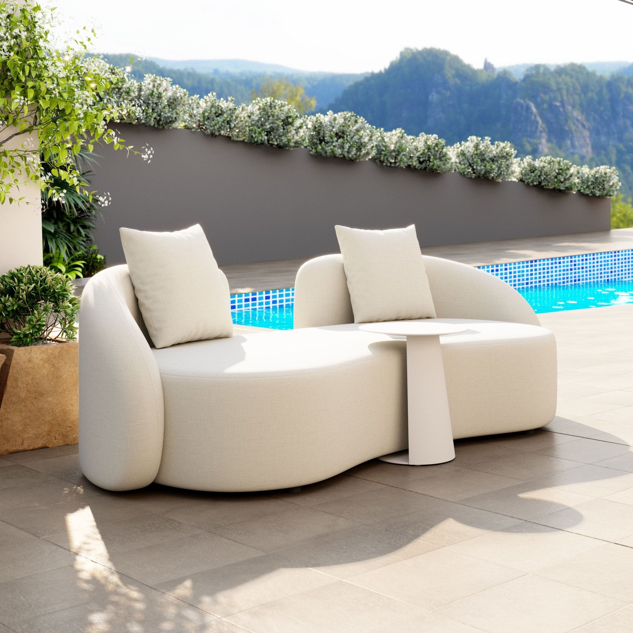 Sunny Isles Loveseat Beige - Cozy Roots Decor