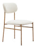 Sydhavnen Dining Chair Cream & Gold - Cozy Roots Decor