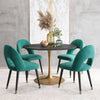 Taj Dining Table Black & Gold - Cozy Roots Decor