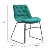 Tammy Dining Chair (Set of 2) Green - Cozy Roots Decor