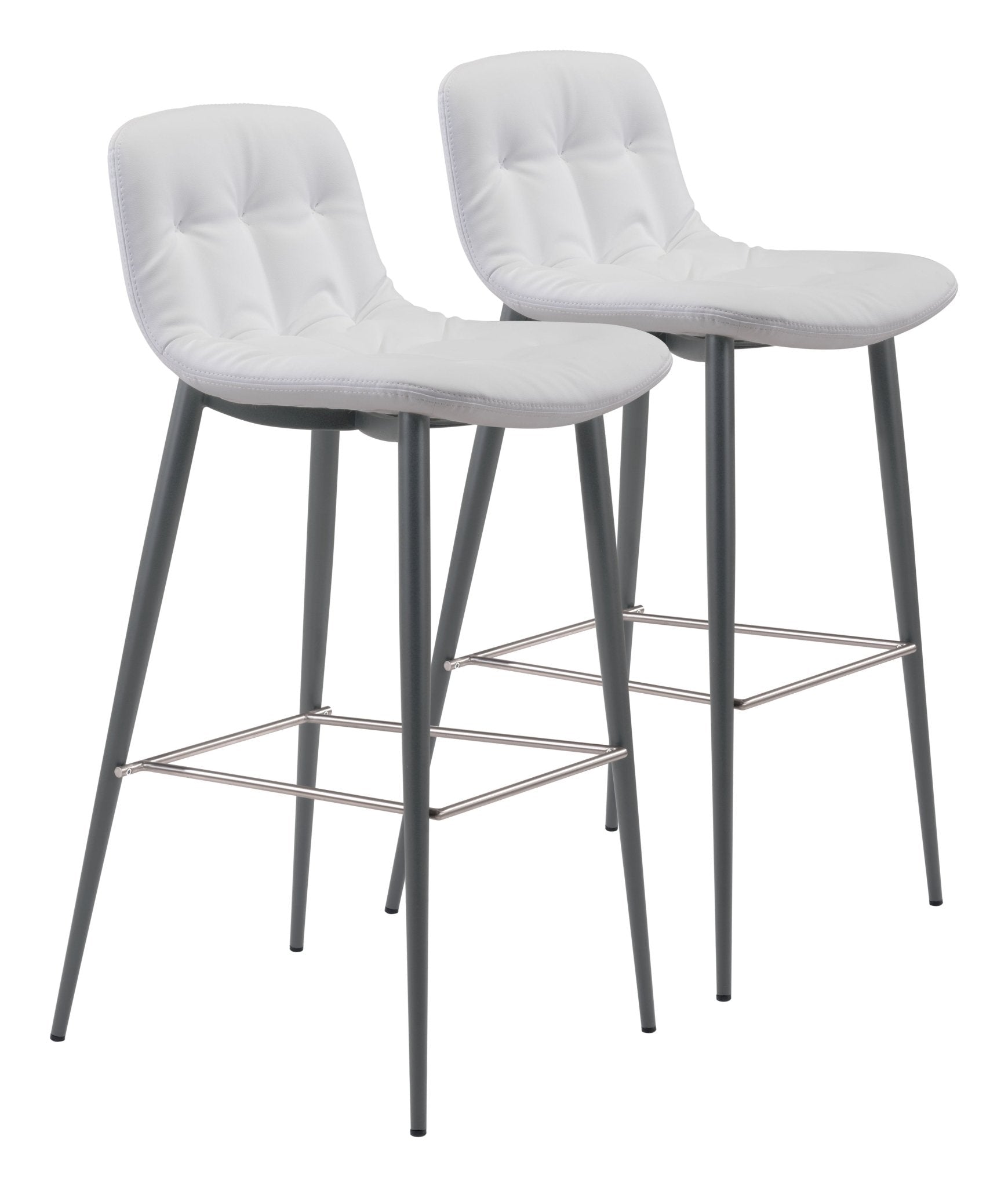 Tangiers Barstool (Set of 2) White - Cozy Roots Decor