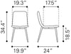 Tangiers Dining Chair (Set of 2) Taupe - Cozy Roots Decor
