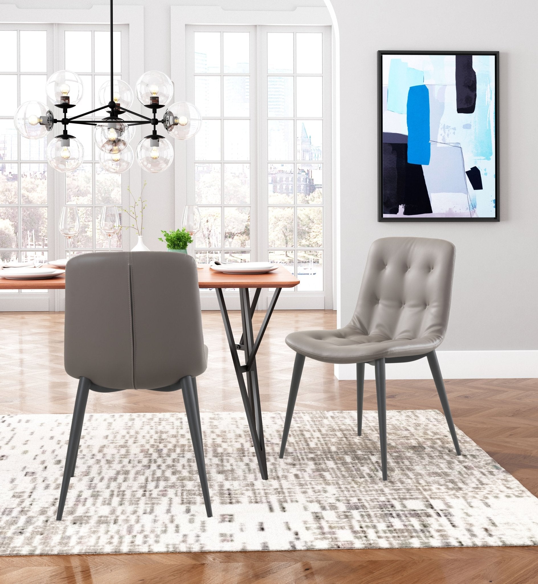 Tangiers Dining Chair (Set of 2) Taupe - Cozy Roots Decor