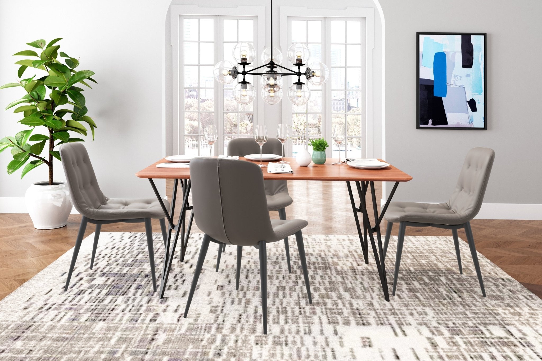 Tangiers Dining Chair (Set of 2) Taupe - Cozy Roots Decor